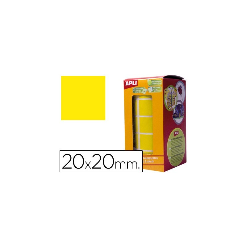 GOMETS CUADRADO ROLLO 20 AMARILLO 4875