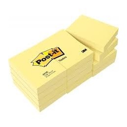 3 BLOC 100 NOTAS ADHESIVAS 50x38 AMARILLO