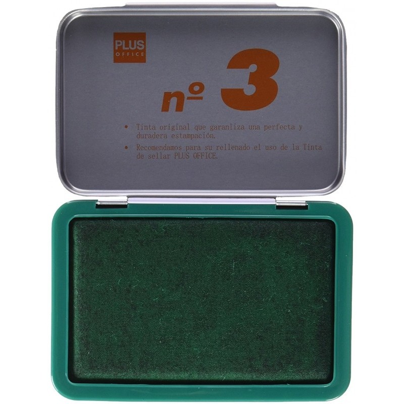 TAMPON ARTES CHAPA NUMERO 3 VERDE