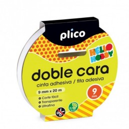 CINTA ADHESIVA 9MMx20M DOBLE CARA