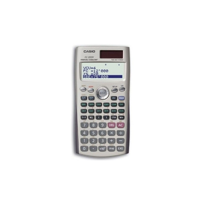 CALCULADORA CASIO FINANCIERA FC200V BLISTER