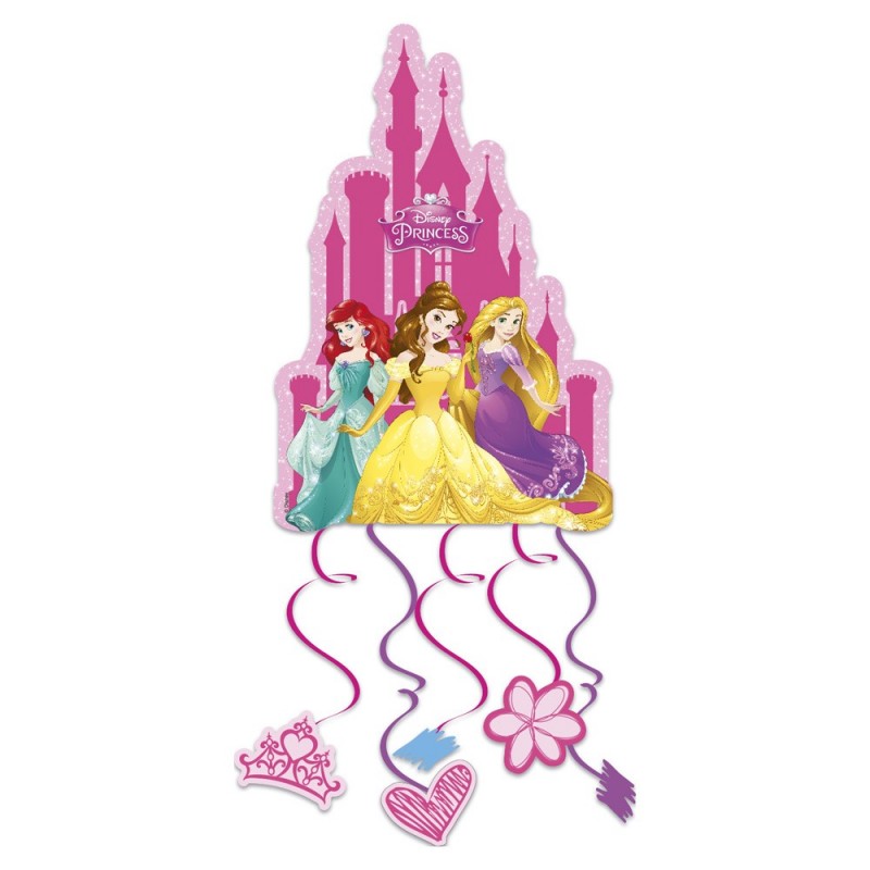 PIÑATA PRINCESAS METALIZADO 49x40CM CARTON 1 UD