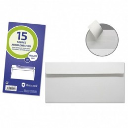SOBRE AMERICANO AUTOADHESIVO SET 15 UDS 115x225mm