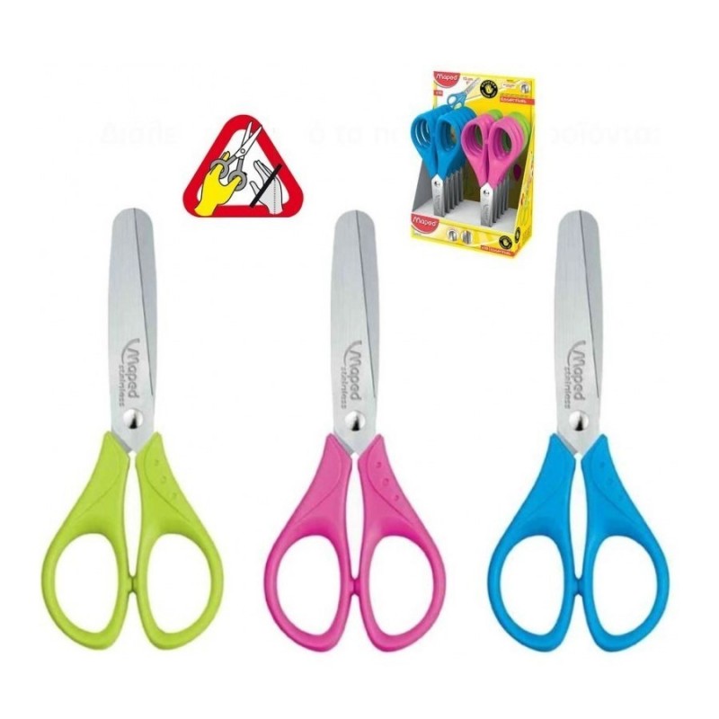 TIJERA MAPED ESSENTIALS 13CM ZURDOS EXPOSITOR