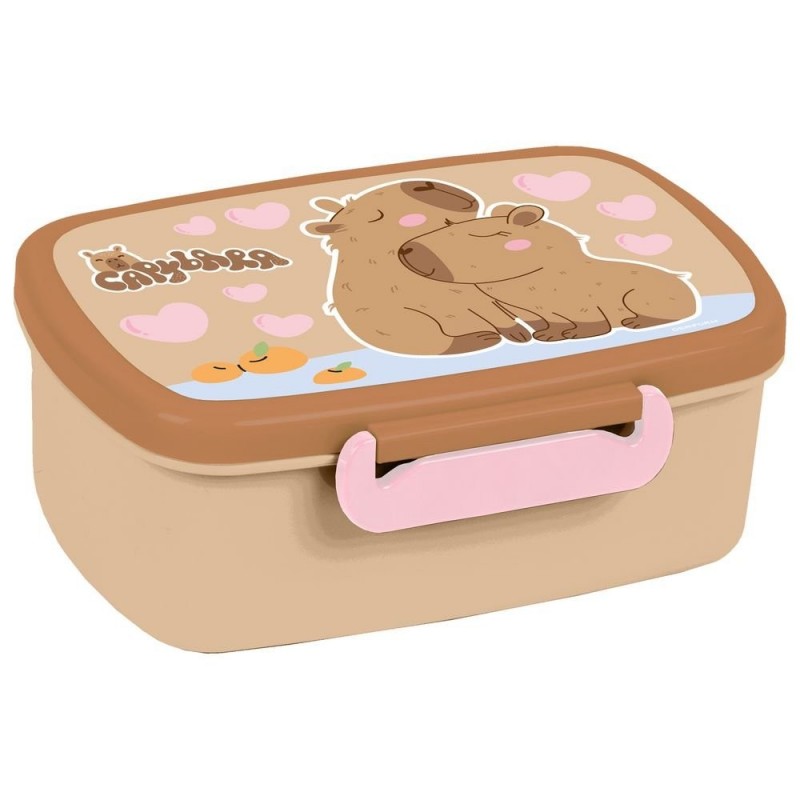 SANDWICHERA PLASTICO HERMETICA CAPIBARAS AMOROSOS