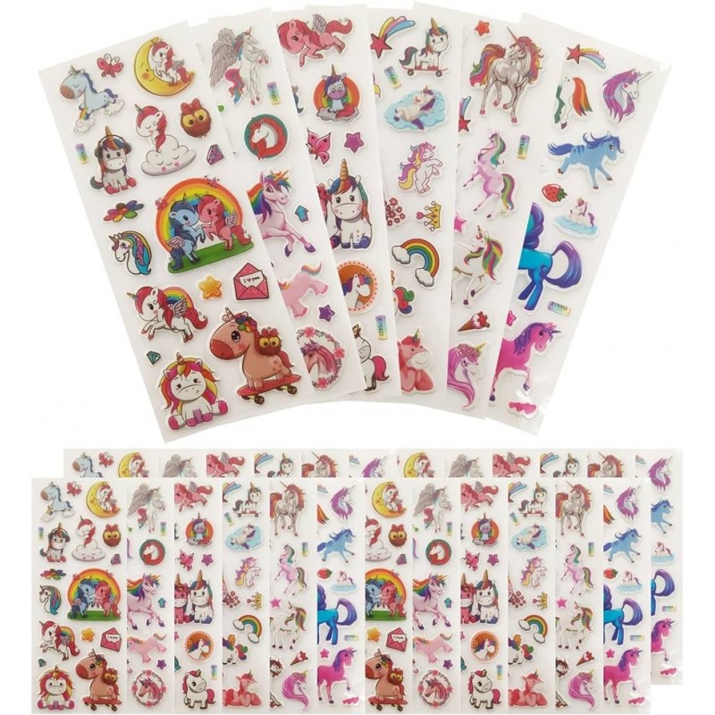 PEGATINAS ADHESIVAS UNICORN 19 UDS
