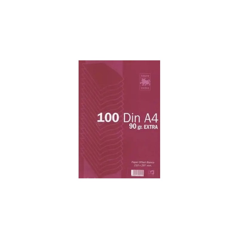 PAPEL A4 90GR LISO P/100HOJAS