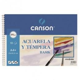 BLOC ACUARELA A4 10H BASIK 370GR