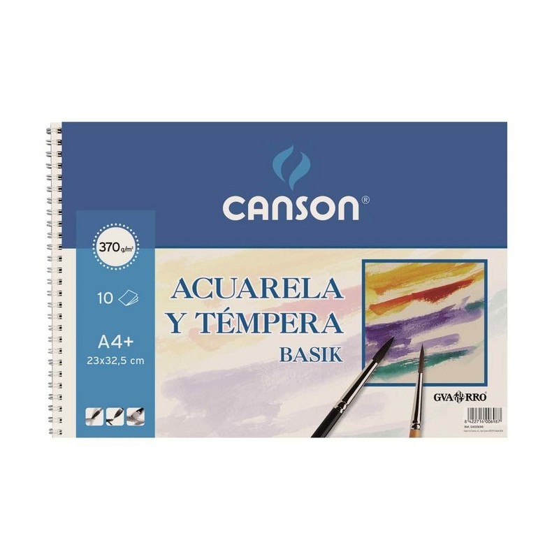 BLOC ACUARELA A4 10H BASIK 370GR