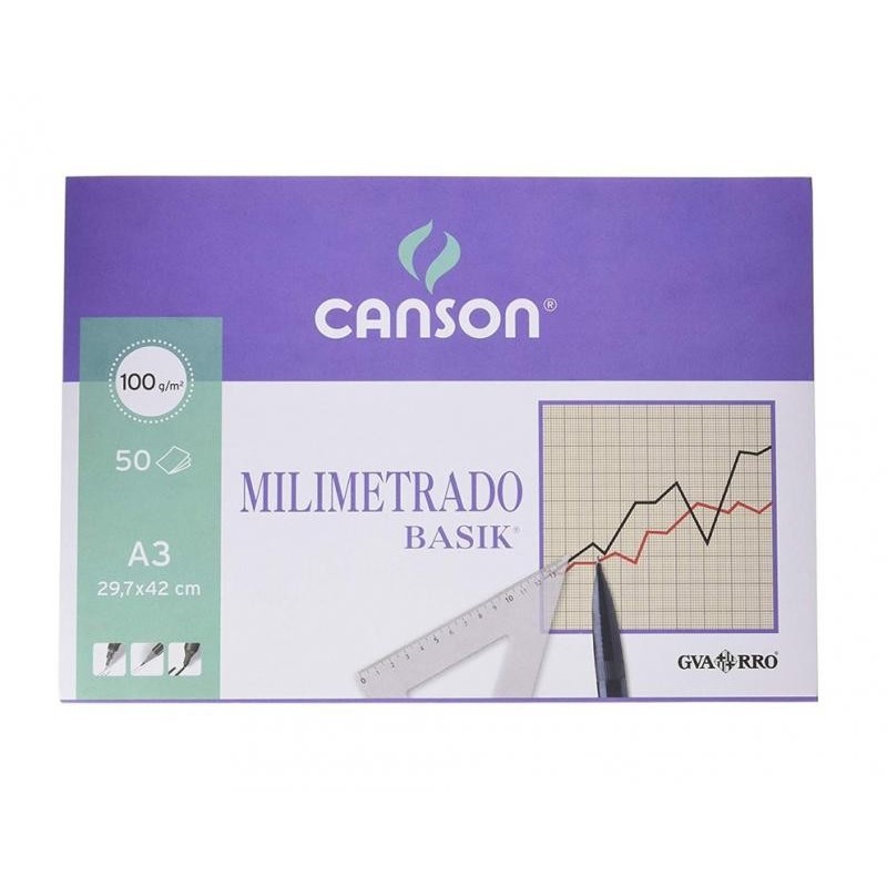 BLOC PAPEL MILIMETRADO A4 50H