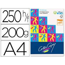 PAPEL FOTOC. COLOR COPY DIN A4 200gr 250 HOJAS