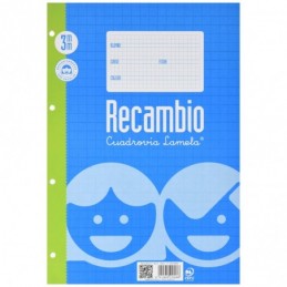 RECAMBIO FOLIO CUADROVIA 3MM LAMELA 100 HOJAS