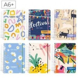 AGENDA ESCOLAR 25 CAMPUS A6 PLUS TAPA PP DIA PAGIN