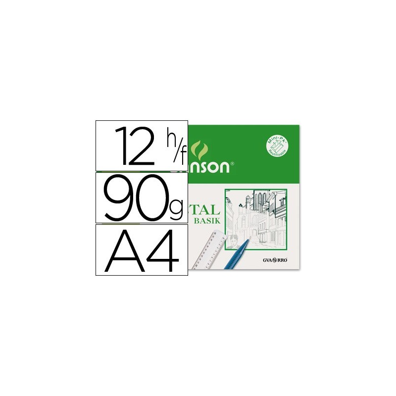 PAPEL VEGETAL MINIPACK A4 12H