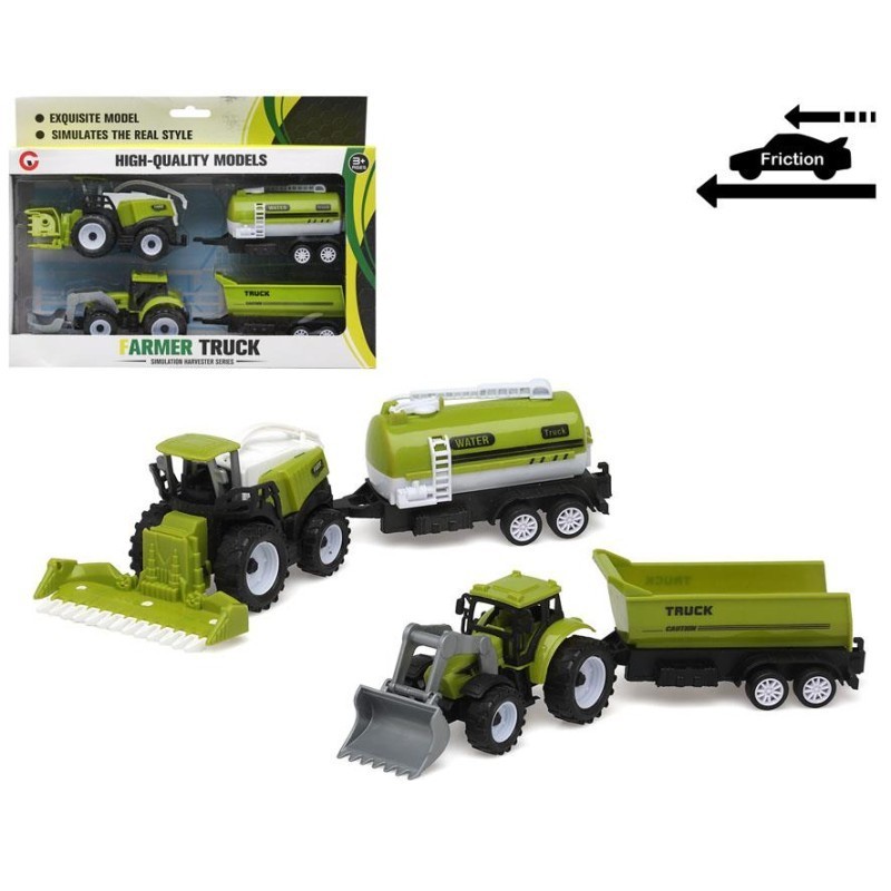 TRACTOR SET 2UD COSECHADORA Y TRACTOR CON REMOLQU