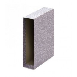 CAJA ARCHIVADOR FOLIO GRIS JASPEADO