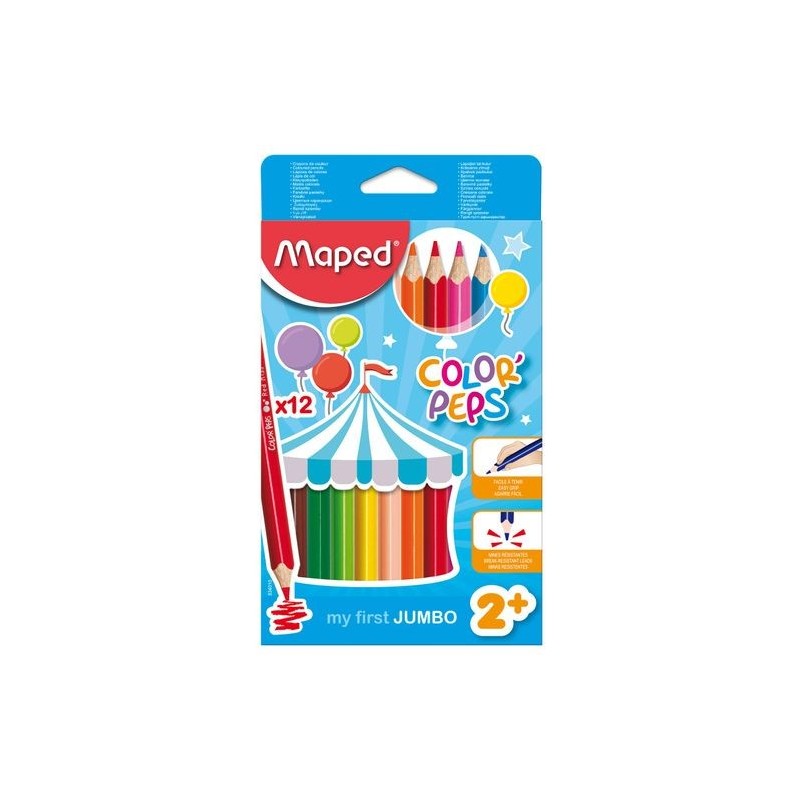 LAPIZ MAPED COLORES MAXI 12 COLORES