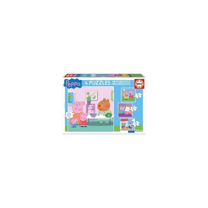 PUZZLE EDUCA 12 16 20 25PZAS PEPPA PIG