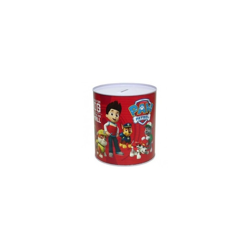 HUCHA PATRULLA CANINA PAW PATROL METALICA RED