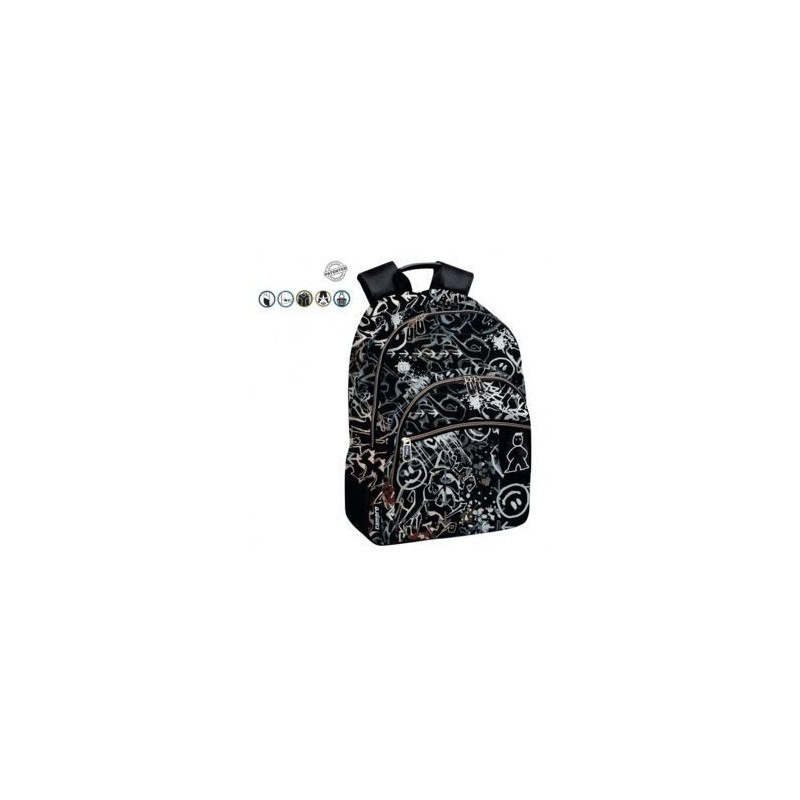 MOCHILA DAYPACK 32CM DOBLE CAMPRO SQUARE