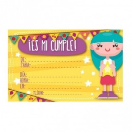 INVITACION FIESTA INFANTIL E/10uds