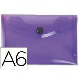 CARPETA DOSSIER BROCHE POLIPR. DIN A6 LILA