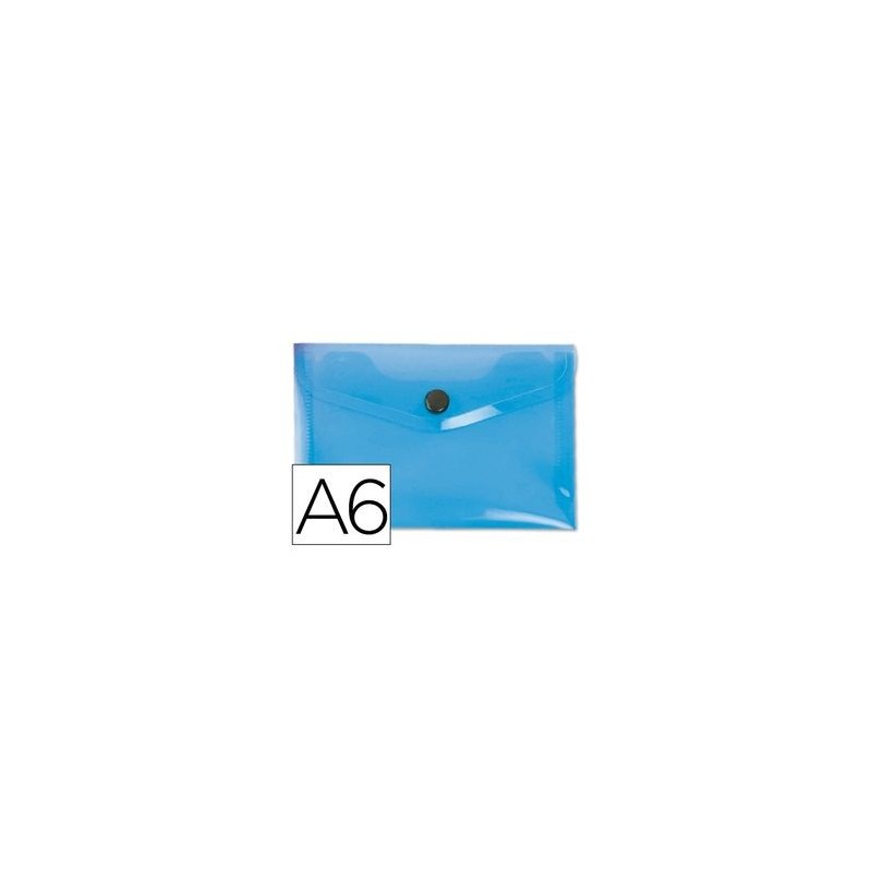 CARPETA DOSSIER BROCHE POLIPR. DIN A6 AZUL