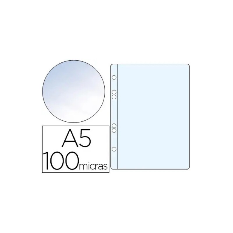 FUNDA MULTITALADRO Q-CONNECT A5 100MC 6 TALADROS