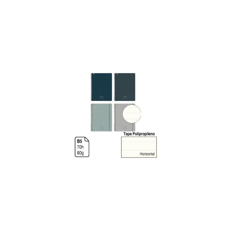 BLOC CAMPUS URBAN LINE B5 T PP 70H 80GR HORIZONTAL