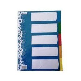 SEPARADORES FOLIO 5 POSICIONES ECOLOGICO 16 TAL