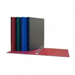 CARPETA FOLIO 4 ANILLAS COLOR PVC AZUL