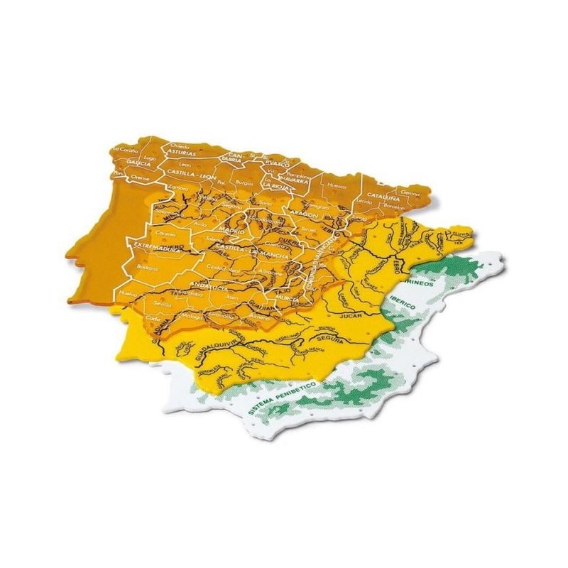 PLANTILLA MAPA ESPAÑA GRANDE 250G B/3 SURTIDOS