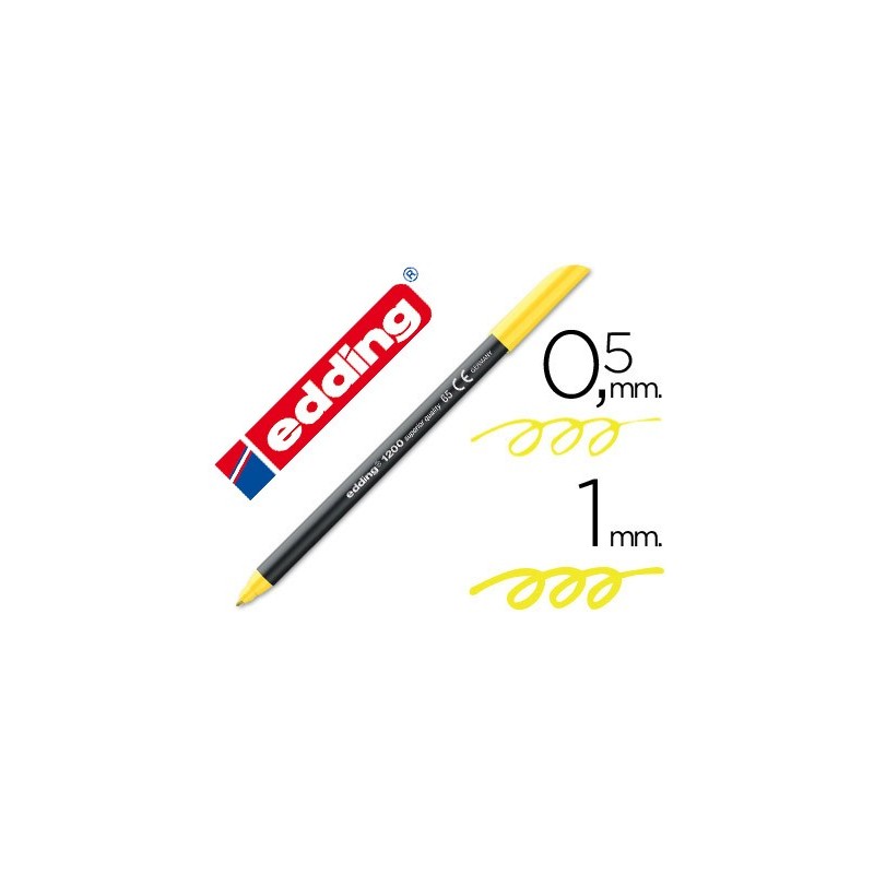 ROTULADOR EDDING 1200 COLOR FLUORESCENTE AMARILLO