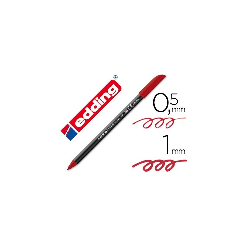 ROTULADOR EDDING 1200 COLOR ROJO GRANATE