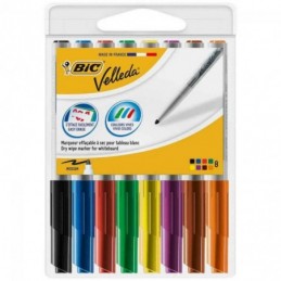 ROTULADOR BIC VELLEDA FELT MEDIUM 8 SURTIDOS