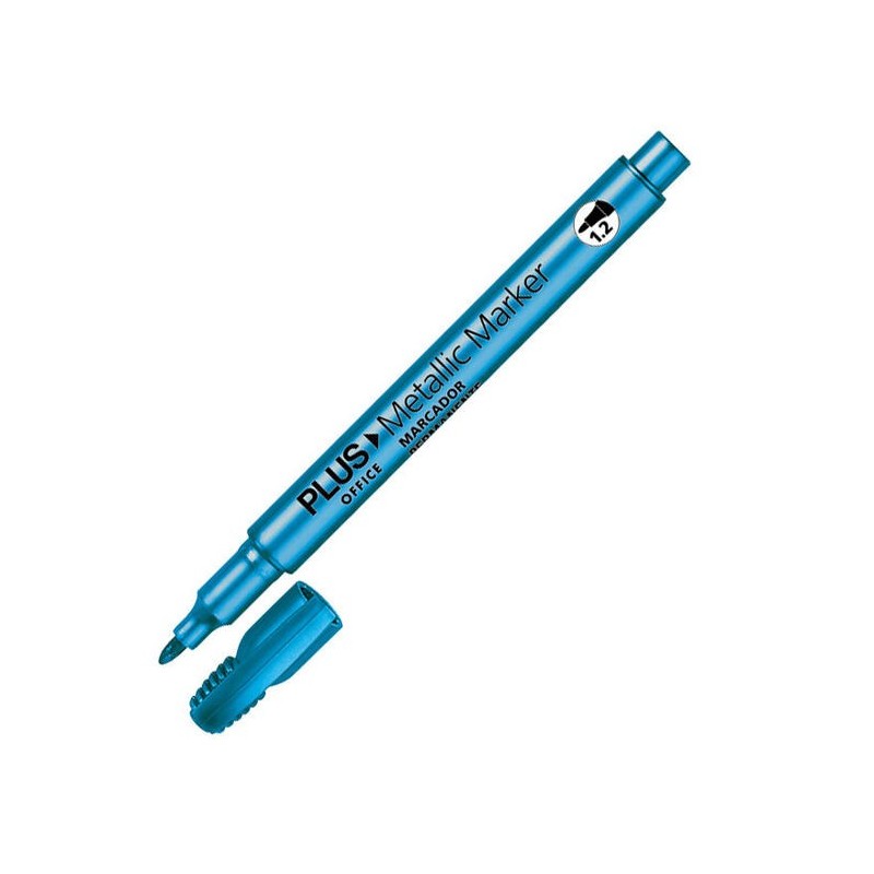 ROTULADOR PLUS METALIZADO EX108 AZUL