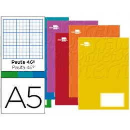 LIBRETA LIDERP. A5 32H 60G RAYADO 46 COLORES SURTI