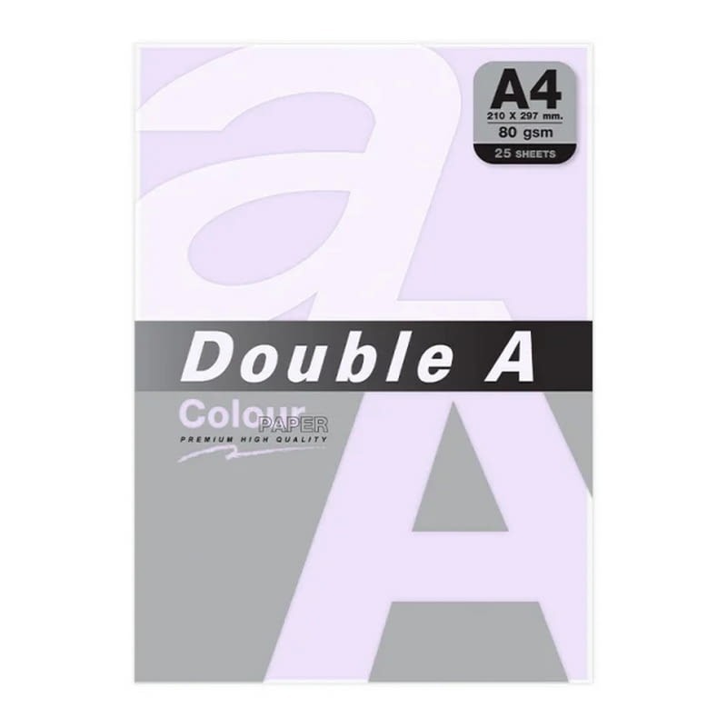 PAPEL DOUBLE A A4 80GR 25H LAVANDA