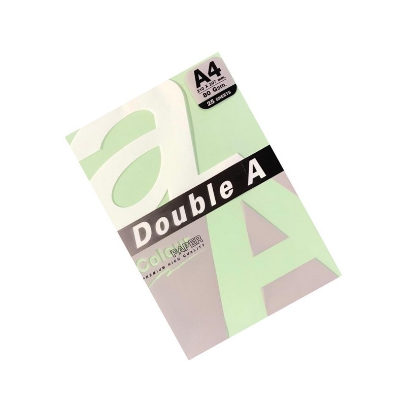 PAPEL DOUBLE A A4 80GR 25H ESMERALDA