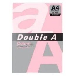 PAPEL DOUBLE A A4 80GR 25H ROSA