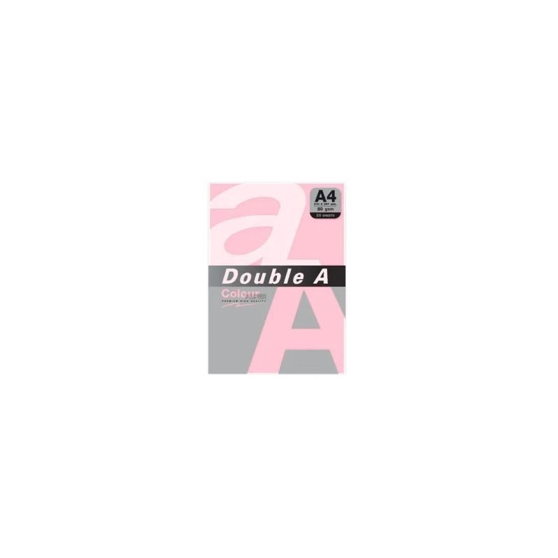 PAPEL DOUBLE A A4 80GR 25H ROSA