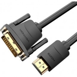 VENTION DVI-D MACHO HDMI MACHO 1MT NEGRO