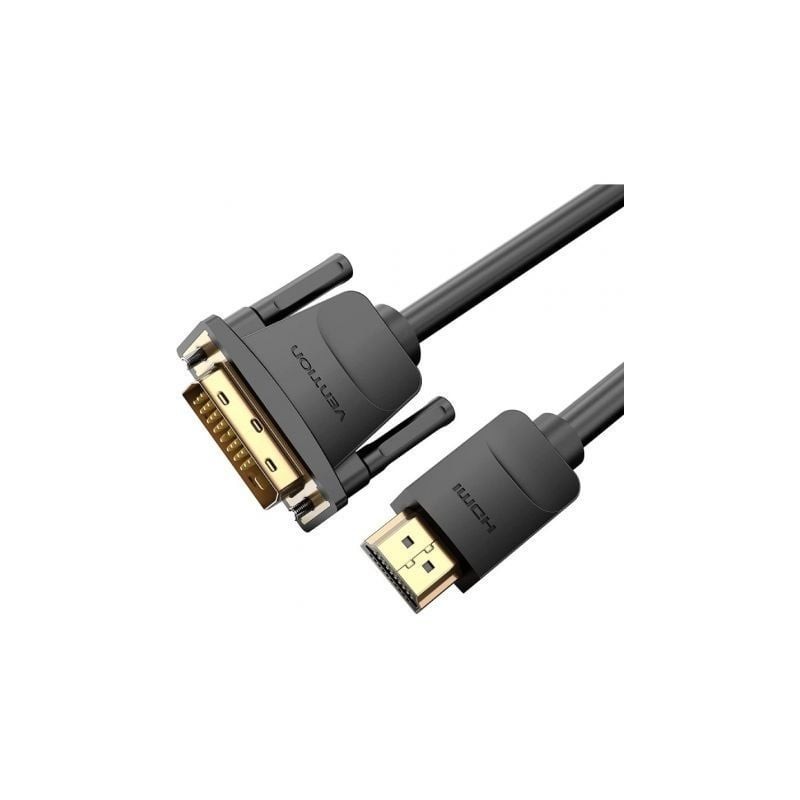 VENTION DVI-D MACHO HDMI MACHO 1.5MTS NEGRO