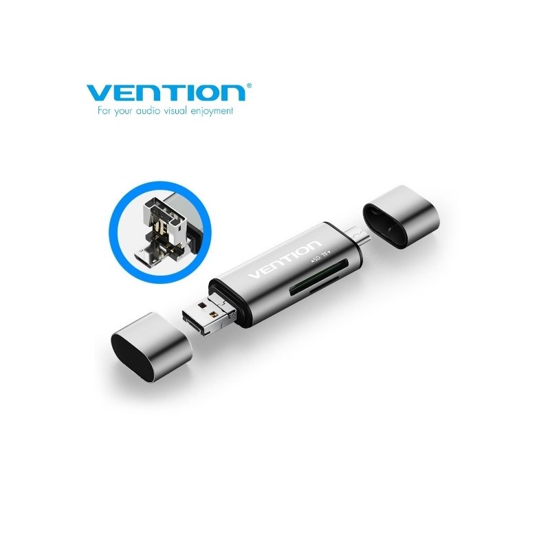 LECTOR DE TARJETAS EXTERNO VENTION CCJH0 USB 2.0