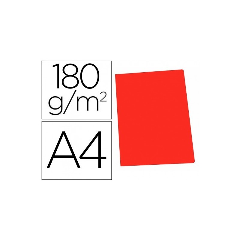 SUBCARPETA A4 180GR ROJO PASTEL