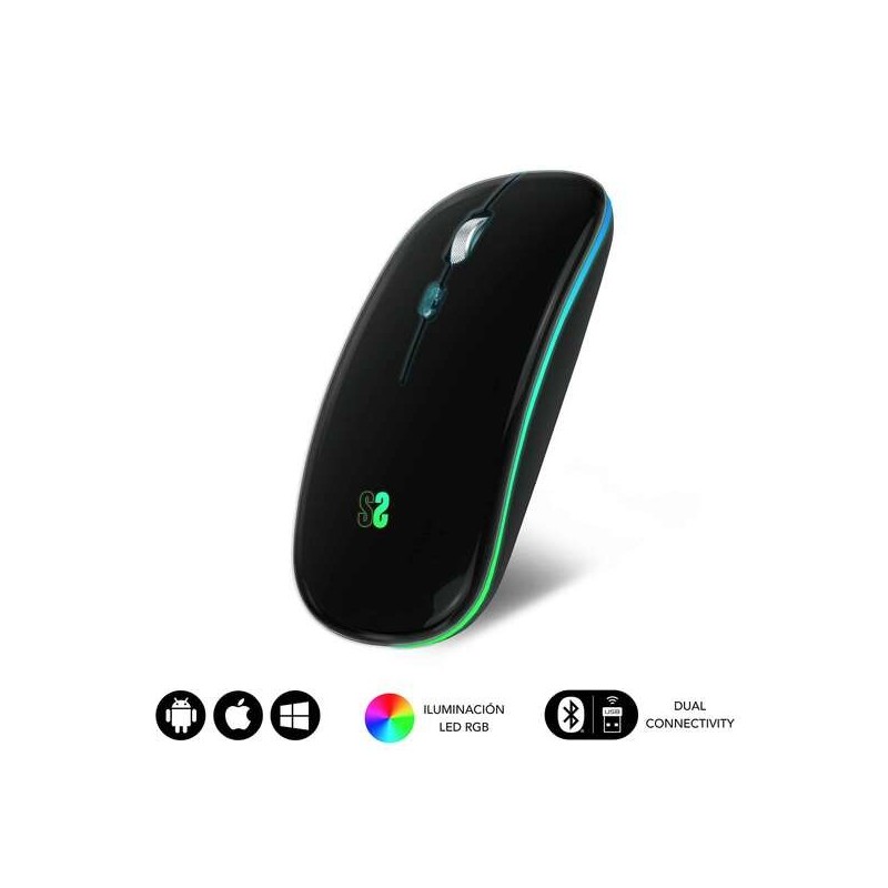 SUBBLIM RATON LED DUAL FLAT CONECTIVIDAD BT Y WIFI