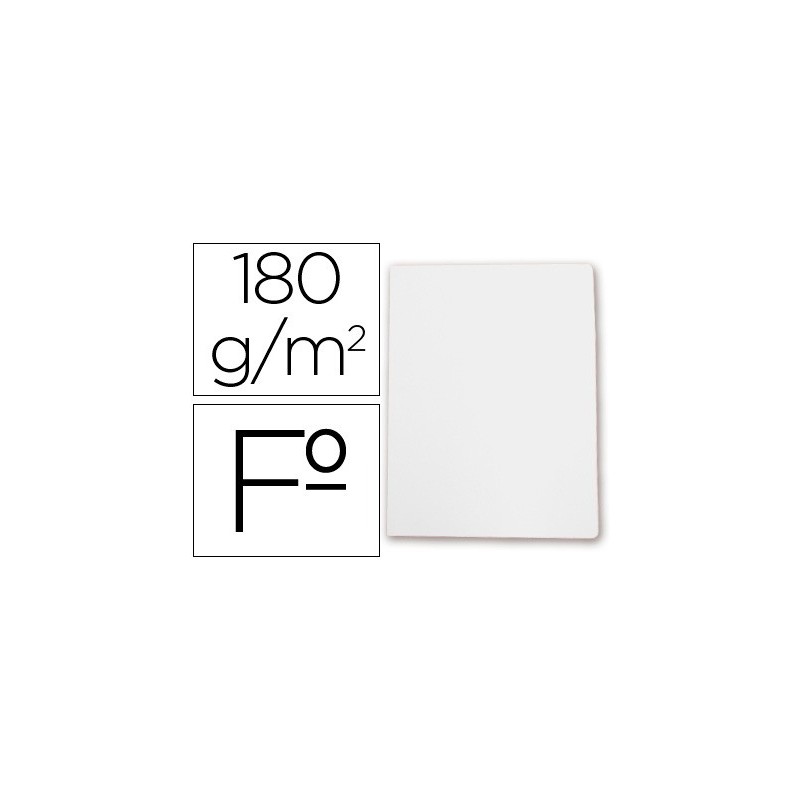 SUBCARPETA FOLIO ELBA 180GR BLANCO PASTEL