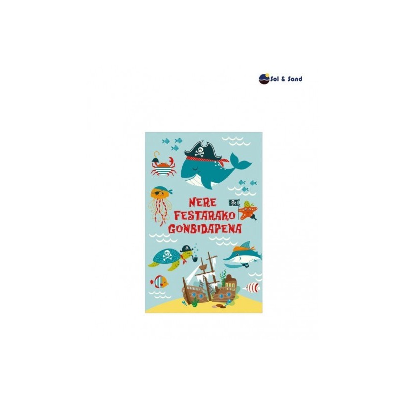 INVITACION FIESTA BLISTER 6und INFANTIL 38188