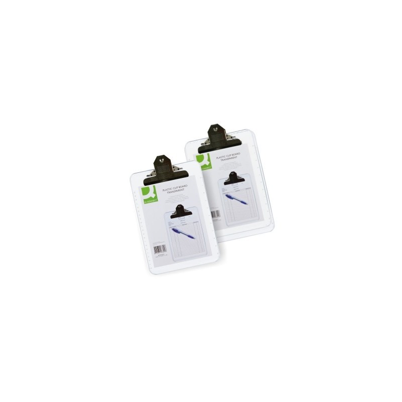 CARPETA PORTANOTAS PINZA CLIP 2400 AZUL TRANSPAREN