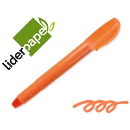MARCADOR DE CERA GEL LIDERPAPEL FLUORESC. NARANJA
